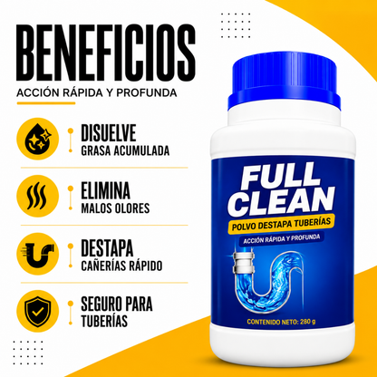 3x1 Destapa Tuberías - FULL CLEAN